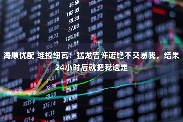 海顺优配 维拉纽瓦：猛龙曾许诺绝不交易我，结果24小时后就把我送走